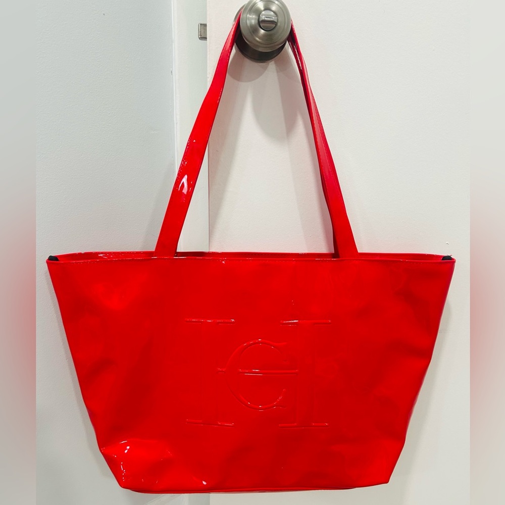 Carolina Herrera Red Tote Bag